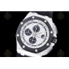 Royal Oak Offshore 26400 SS/RU White/Black/Stk TKF A3126 Mod