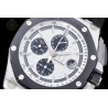 Royal Oak Offshore 26400 SS/RU White/Black/Stk TKF A3126 Mod