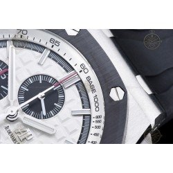 Royal Oak Offshore 26400 SS/RU White/Black/Stk TKF A3126 Mod