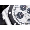 Royal Oak Offshore 26400 SS/RU White/Black/Stk TKF A3126 Mod