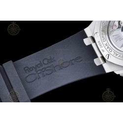 Royal Oak Offshore 26400 SS/RU White/Black/Stk TKF A3126 Mod