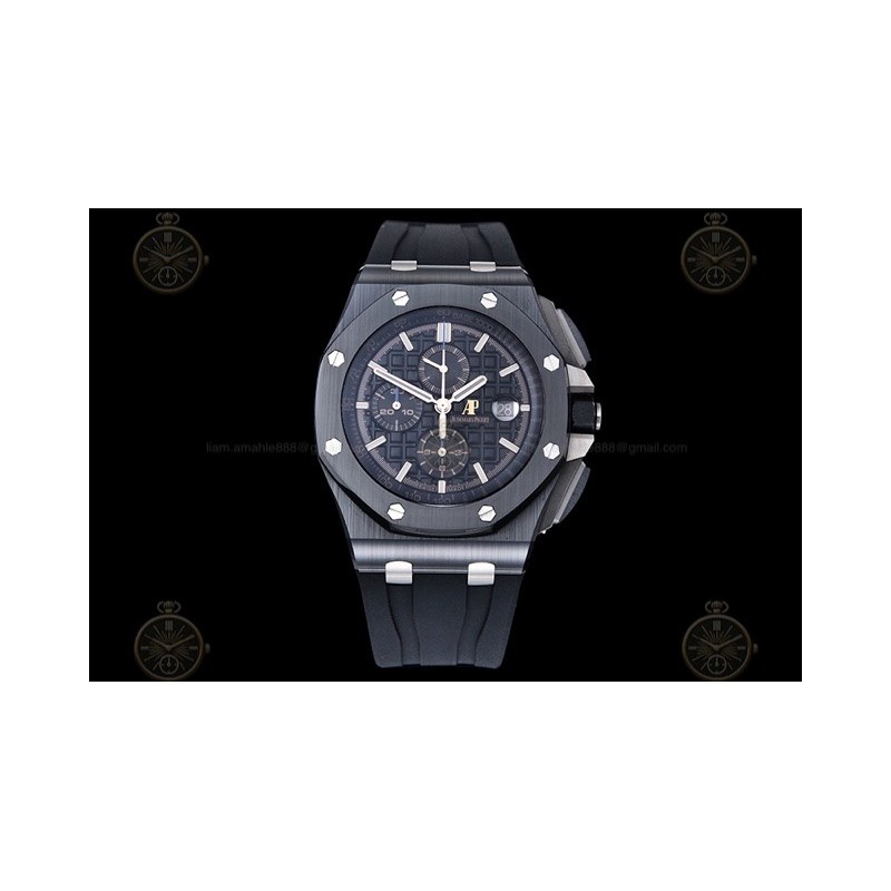 Royal Oak Offshore 26405CE CER/RU Black/Black/Stk TKF A3126 Mod