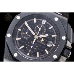 Royal Oak Offshore 26405CE CER/RU Black/Black/Stk TKF A3126 Mod