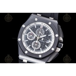 Royal Oak Offshore 26405CE CER/RU Black/Black/White/Stk TKF A3126 Mod