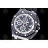 Royal Oak Offshore 26405CE CER/RU Black/Black/White/Stk TKF A3126 Mod