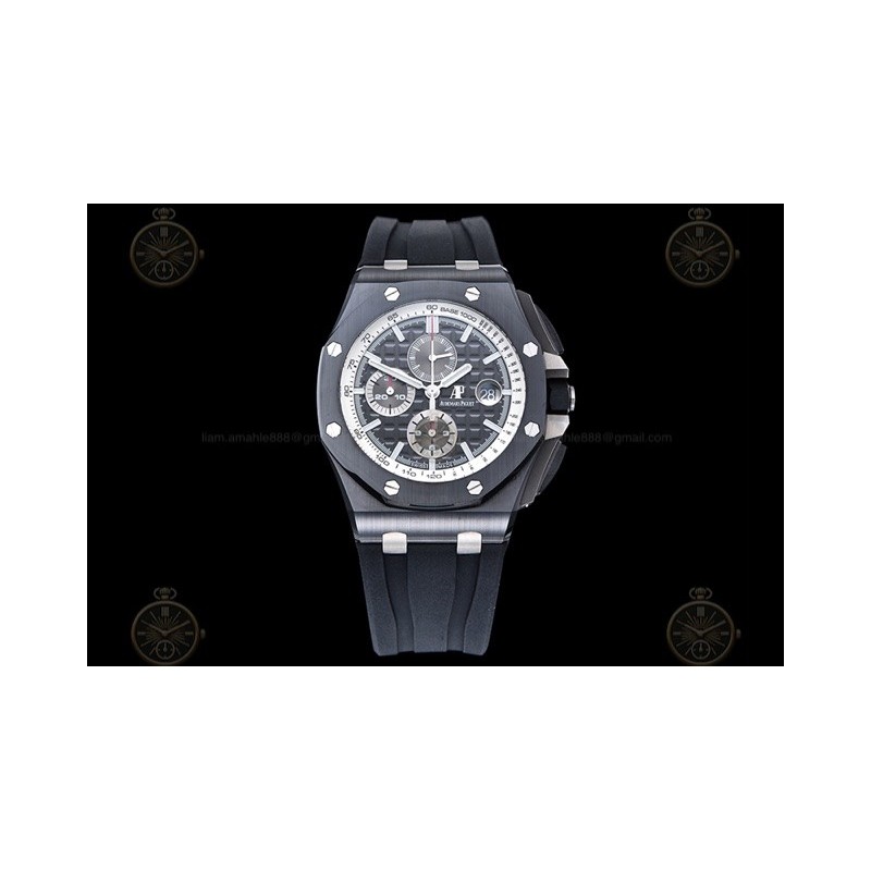 Royal Oak Offshore 26405CE CER/RU Black/Black/White/Stk TKF A3126 Mod