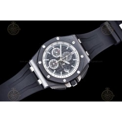 Royal Oak Offshore 26405CE CER/RU Black/Black/White/Stk TKF A3126 Mod