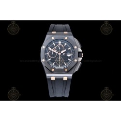 Royal Oak Offshore 26405CE CER/RG/RU Black/Black/Stk TKF A3126 Mod