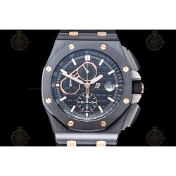 Royal Oak Offshore 26405CE CER/RG/RU Black/Black/Stk TKF A3126 Mod