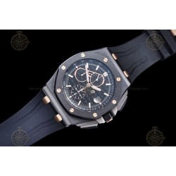 Royal Oak Offshore 26405CE CER/RG/RU Black/Black/Stk TKF A3126 Mod