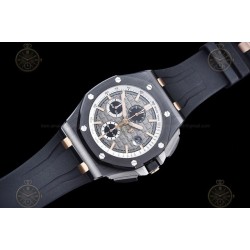 Royal Oak Offshore 26405CE CER/RG/RU Grey/Black/Stk TKF A3126 Mod