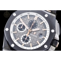 Royal Oak Offshore 26405CE CER/RG/RU Grey/Black/Stk TKF A3126 Mod