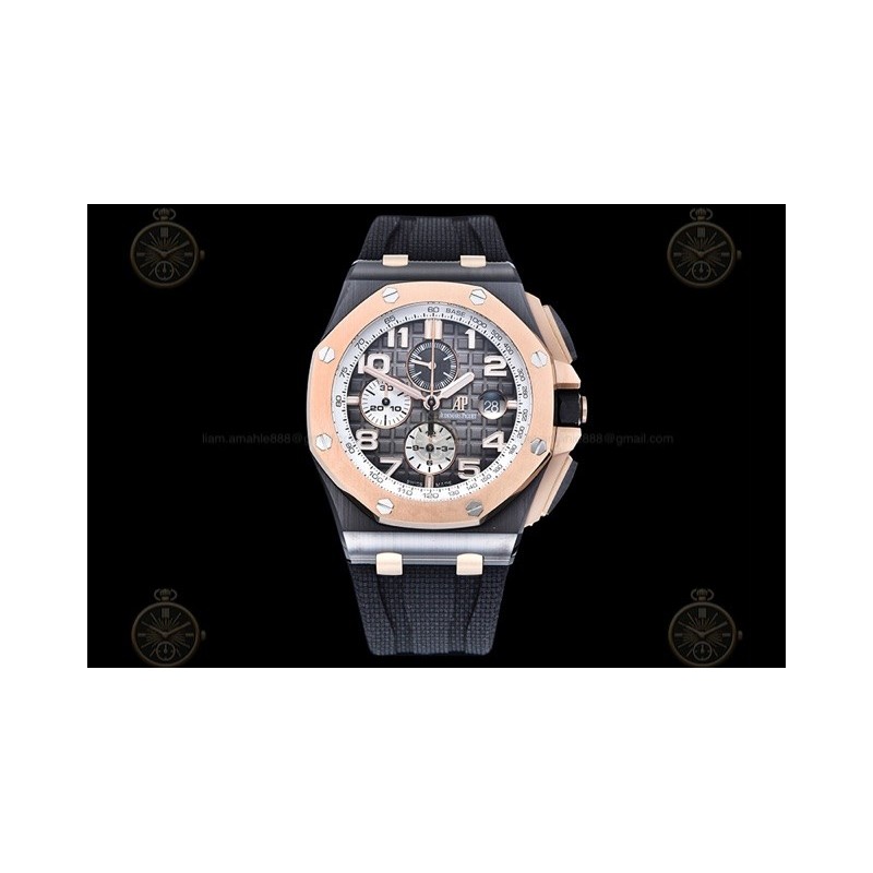 Royal Oak Offshore CER/RU Smoked Grey/Black/Stk TKF A3126 Mod