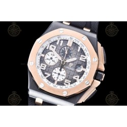 Royal Oak Offshore CER/RU Smoked Grey/Black/Stk TKF A3126 Mod