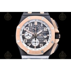 Royal Oak Offshore CER/RU Smoked Grey/Black/Stk TKF A3126 Mod