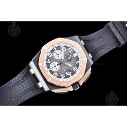 Royal Oak Offshore CER/RU Smoked Grey/Black/Stk TKF A3126 Mod