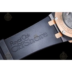 Royal Oak Offshore CER/RU Smoked Grey/Black/Stk TKF A3126 Mod