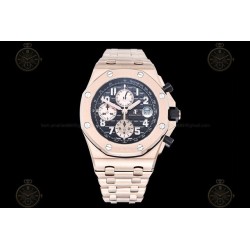 Royal Oak Offshore RG/RG Black/Rose Gold/Num TKF A3126 Mod