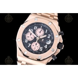 Royal Oak Offshore RG/RG Black/Rose Gold/Num TKF A3126 Mod