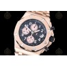 Royal Oak Offshore RG/RG Black/Rose Gold/Num TKF A3126 Mod