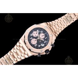 Royal Oak Offshore RG/RG Black/Rose Gold/Num TKF A3126 Mod