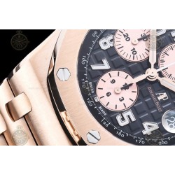 Royal Oak Offshore RG/RG Black/Rose Gold/Num TKF A3126 Mod