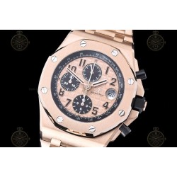 Royal Oak Offshore RG/RG Rose Gold/Black/Num TKF A3126 Mod