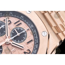 Royal Oak Offshore RG/RG Rose Gold/Black/Num TKF A3126 Mod