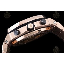 Royal Oak Offshore RG/RG Rose Gold/Black/Num TKF A3126 Mod