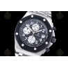 Royal Oak Offshore Chrono 42mm SS/RU/SS Black/White/Num TKF A3126 Mod