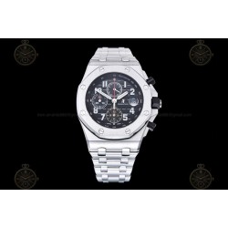 Royal Oak Offshore Chrono 42mm SS/SS Black/Black/Num TKF A3126 Mod