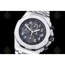 Royal Oak Offshore Chrono 42mm SS/SS Black/Black/Num TKF A3126 Mod