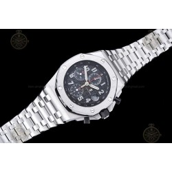 Royal Oak Offshore Chrono 42mm SS/SS Black/Black/Num TKF A3126 Mod