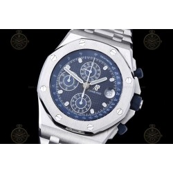 Royal Oak Offshore Chrono 42mm SS/SS Blue/Blue/Num TKF A3126 Mod