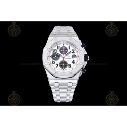 Royal Oak Offshore Chrono 42mm SS/SS White/Black/Num TKF A3126 Mod