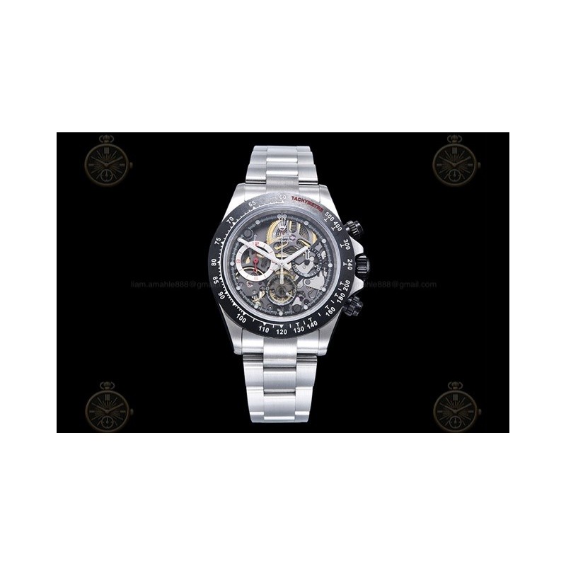 Daytona Rubens Barrichello 904L SS/CER/SS Skeleton/Dot ADGF A4130