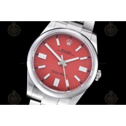 Oyster Perpetual 41mm 124300 904L SS/Oys Red/Stk VSF V2 VS3230