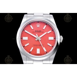 Oyster Perpetual 41mm 124300 904L SS/Oys Red/Stk VSF V2 VS3230