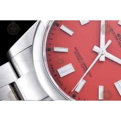 Oyster Perpetual 41mm 124300 904L SS/Oys Red/Stk VSF V2 VS3230