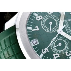 Aquanaut 5261 SS/RU Green/Num F3K 9015 mod