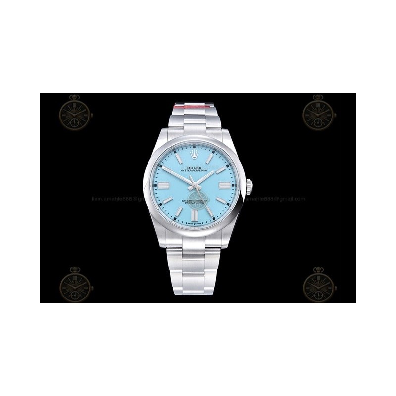 Oyster Perpetual 41mm 124300 904L SS/Oys Tiffany Blue/Stk VSF V2 VS3230