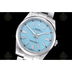 Oyster Perpetual 41mm 124300 904L SS/Oys Tiffany Blue/Stk VSF V2 VS3230