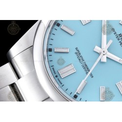 Oyster Perpetual 41mm 124300 904L SS/Oys Tiffany Blue/Stk VSF V2 VS3230