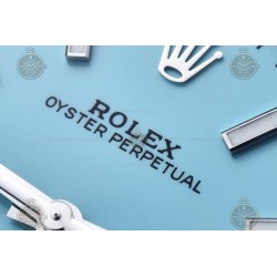 Oyster Perpetual 41mm 124300 904L SS/Oys Tiffany Blue/Stk VSF V2 VS3230