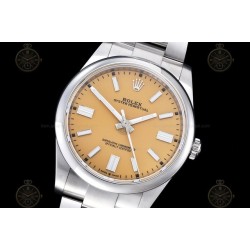 Oyster Perpetual 41mm 124300 904L SS/Oys Yellow/Stk VSF V2 VS3230