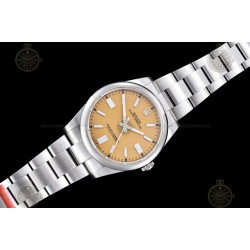 Oyster Perpetual 41mm 124300 904L SS/Oys Yellow/Stk VSF V2 VS3230