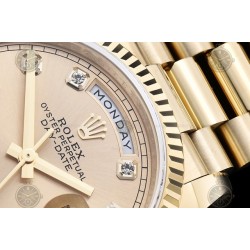 Day-Date 36mm 904L YG/Flt/Pres Gold/Dia GMF VR3255