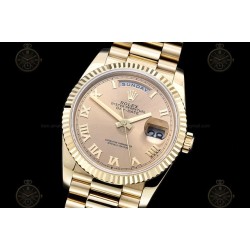 Day-Date 36mm 904L YG/Flt/Pres Gold/Rmn GMF VR3255