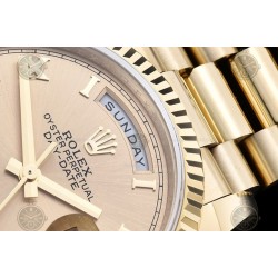 Day-Date 36mm 904L YG/Flt/Pres Gold/Rmn GMF VR3255