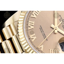 Day-Date 36mm 904L YG/Flt/Pres Gold/Rmn GMF VR3255